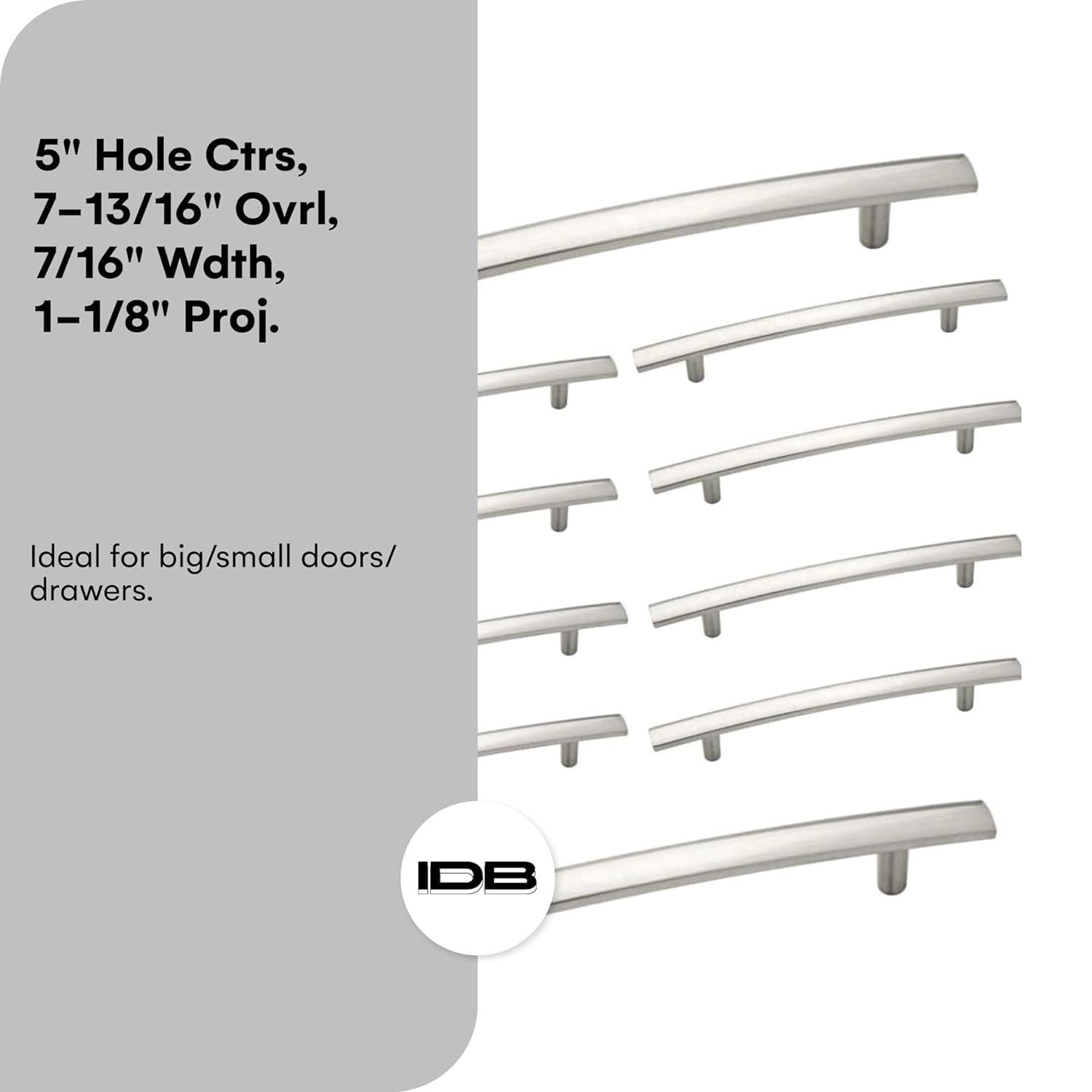 Aviano Hardware Modern Curved Subtle Arch Handle Pull- 10 Pack, Brown