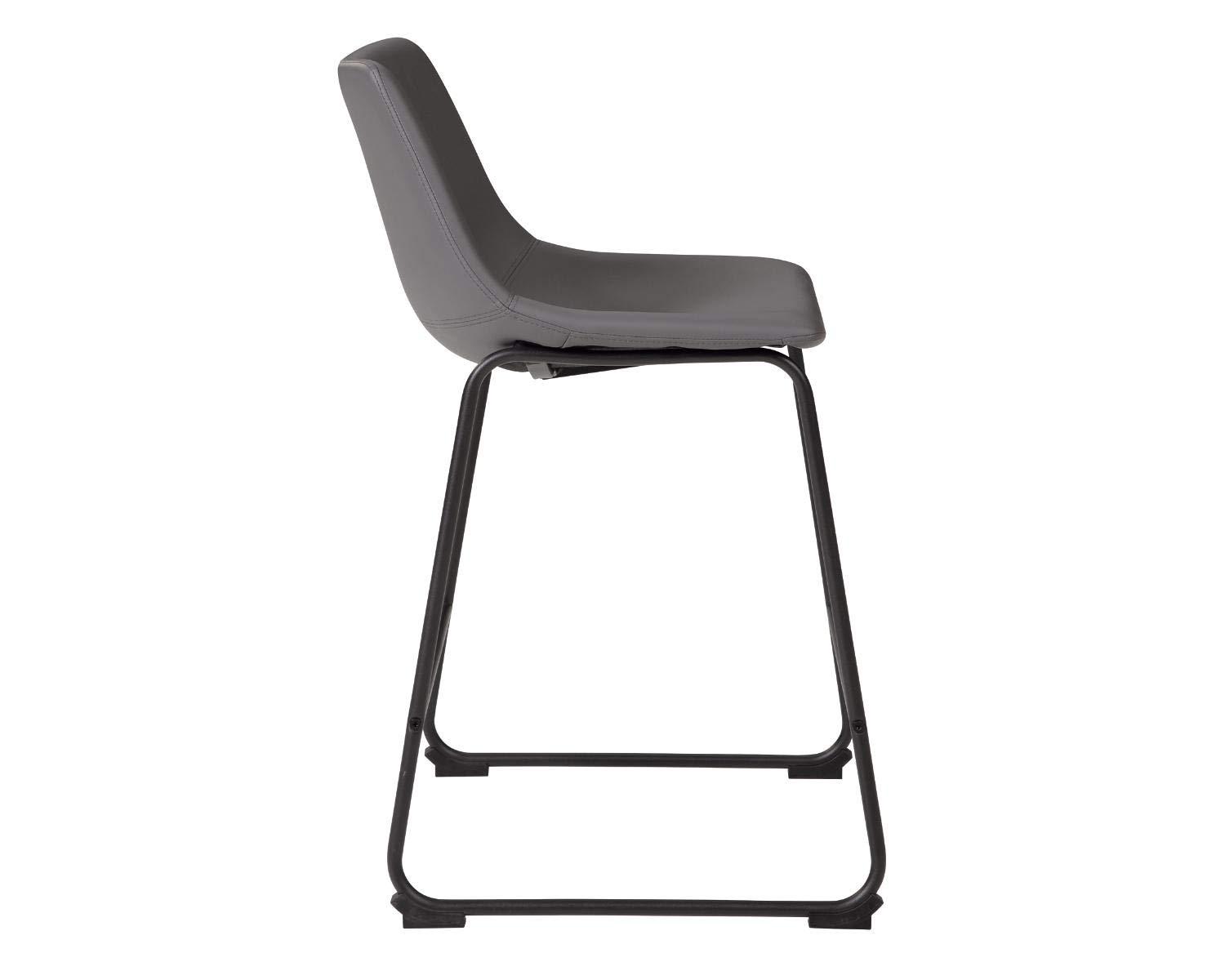 Ashtin Upholstered Counter Stool with Metal Frame