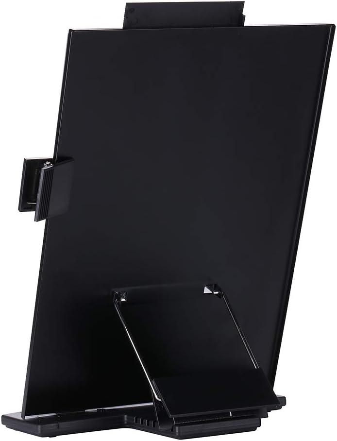 Abankey KLOUD CityBlack Metal Desktop Document Book Holder with 7 Adjustable Positions (Lost ocean-SJ981)