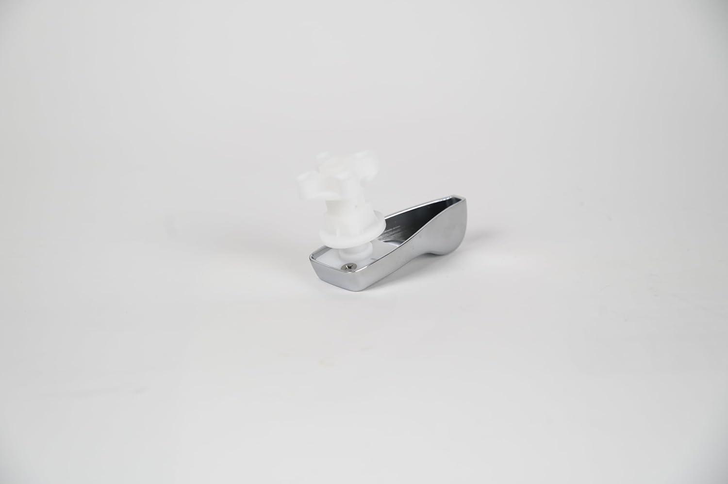 Universal Chrome Toilet Handle Replacement Kit with Plastic and Metal Components