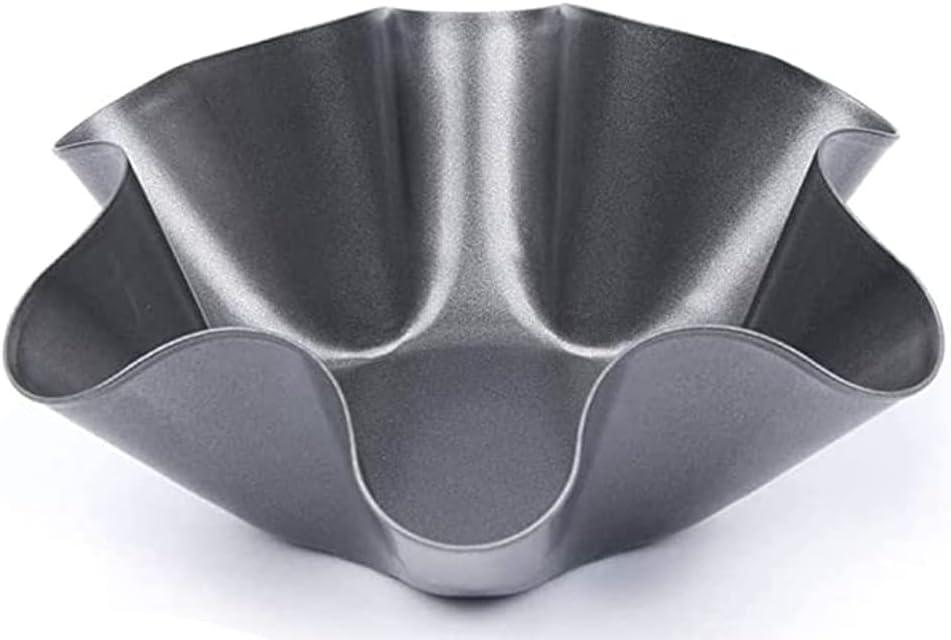 SPRING PARK Tortilla Bowl Molds, Nonstick Tortilla Pan Set Thicken Carbon Steel Taco Salad Bowl Makers Baking Molds for Kitchen