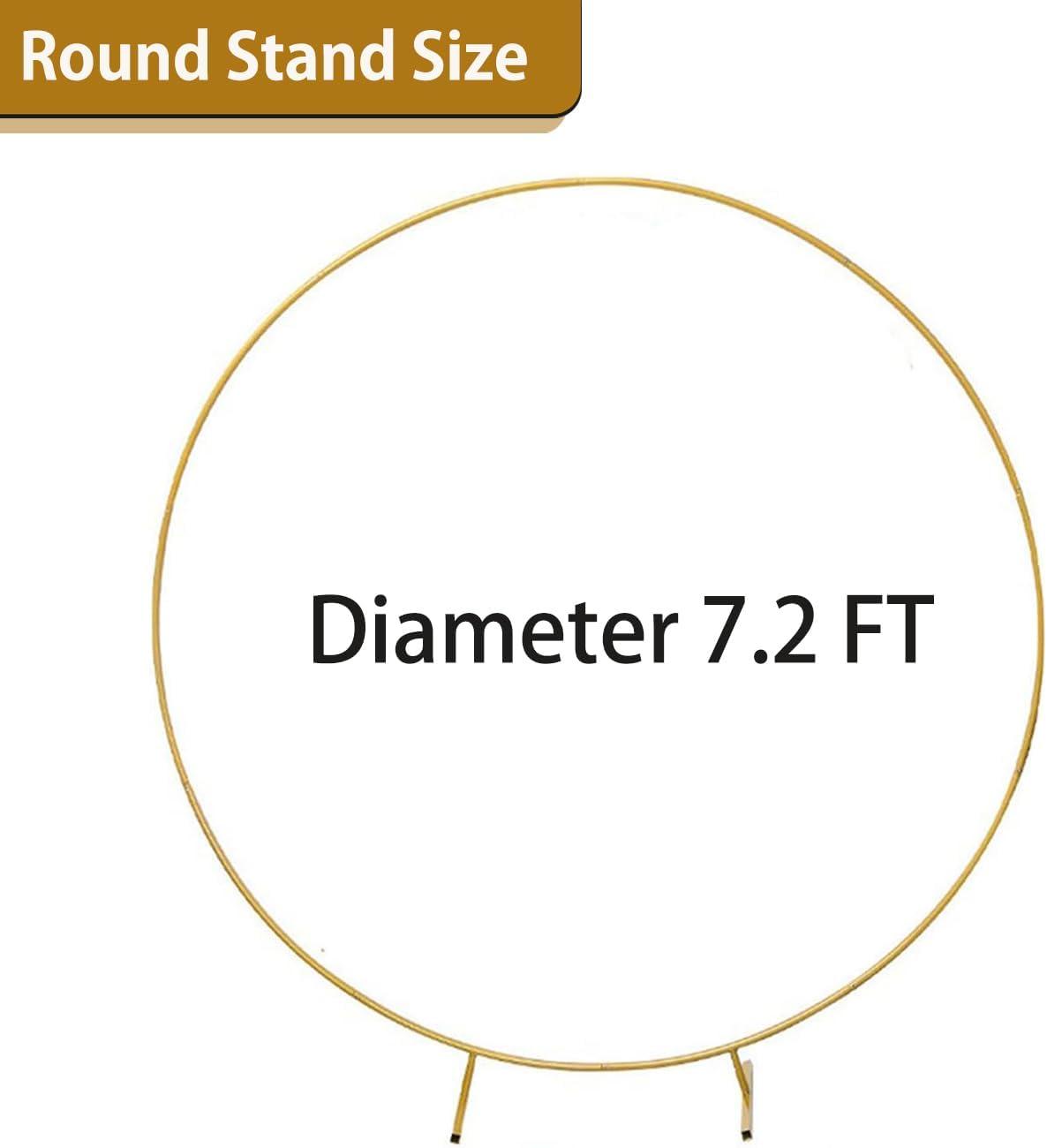 Wedding Arch Backdrop Stand, 6.6x6.6 FT Gold Wedding Arches for Ceremony Square Metal Balloon Arch Stand Garden Arbor Frame for Wedding Birthday Party Baby Shower Photo Booth Background Decoration