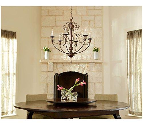 Quorum Lighting Salento 6-Light Chandelier, French Umber, 25 Width, 20 Height