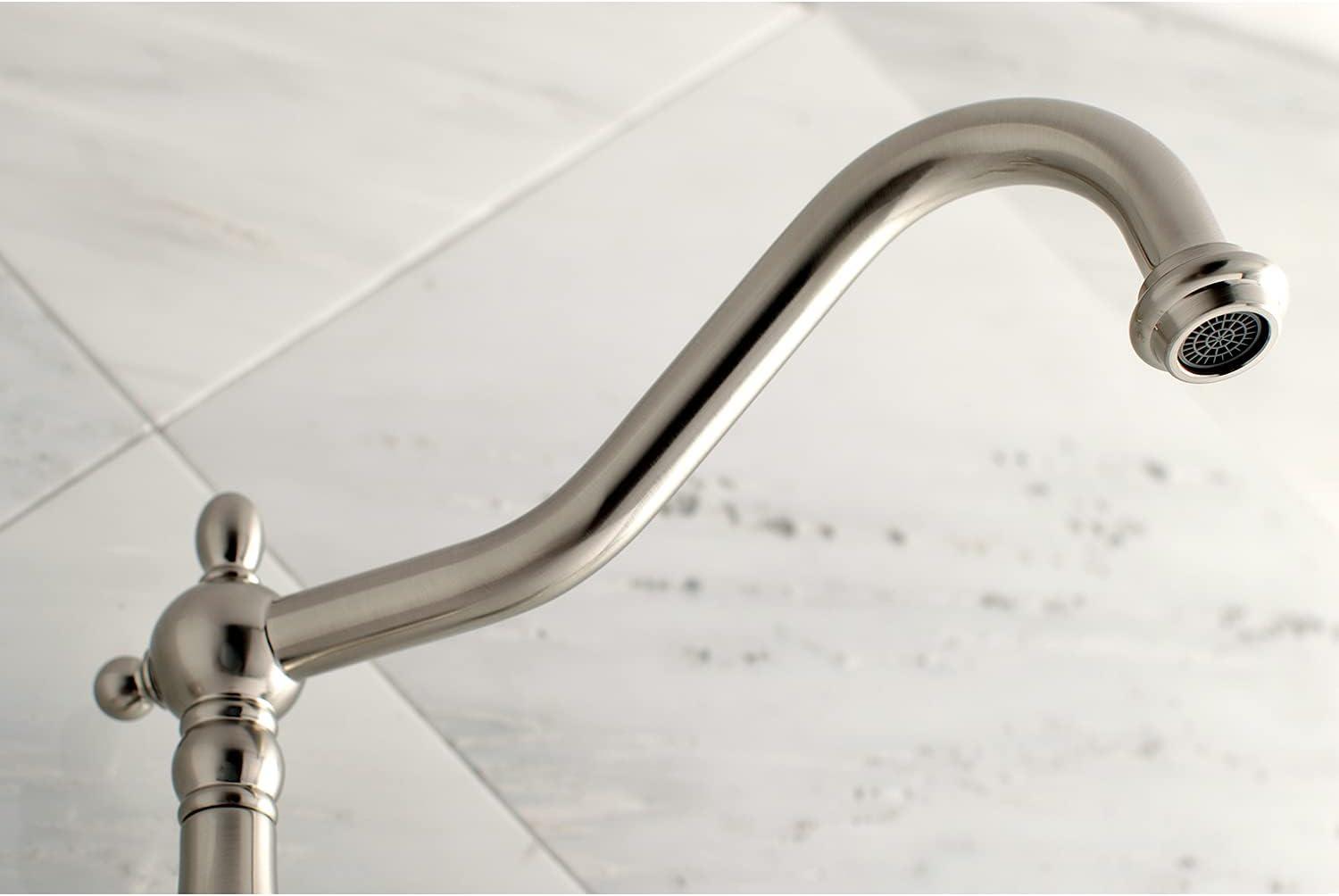 Kingston Brass Heritage Two-Handle 3-Hole Wall Mount Roman Tub Faucet