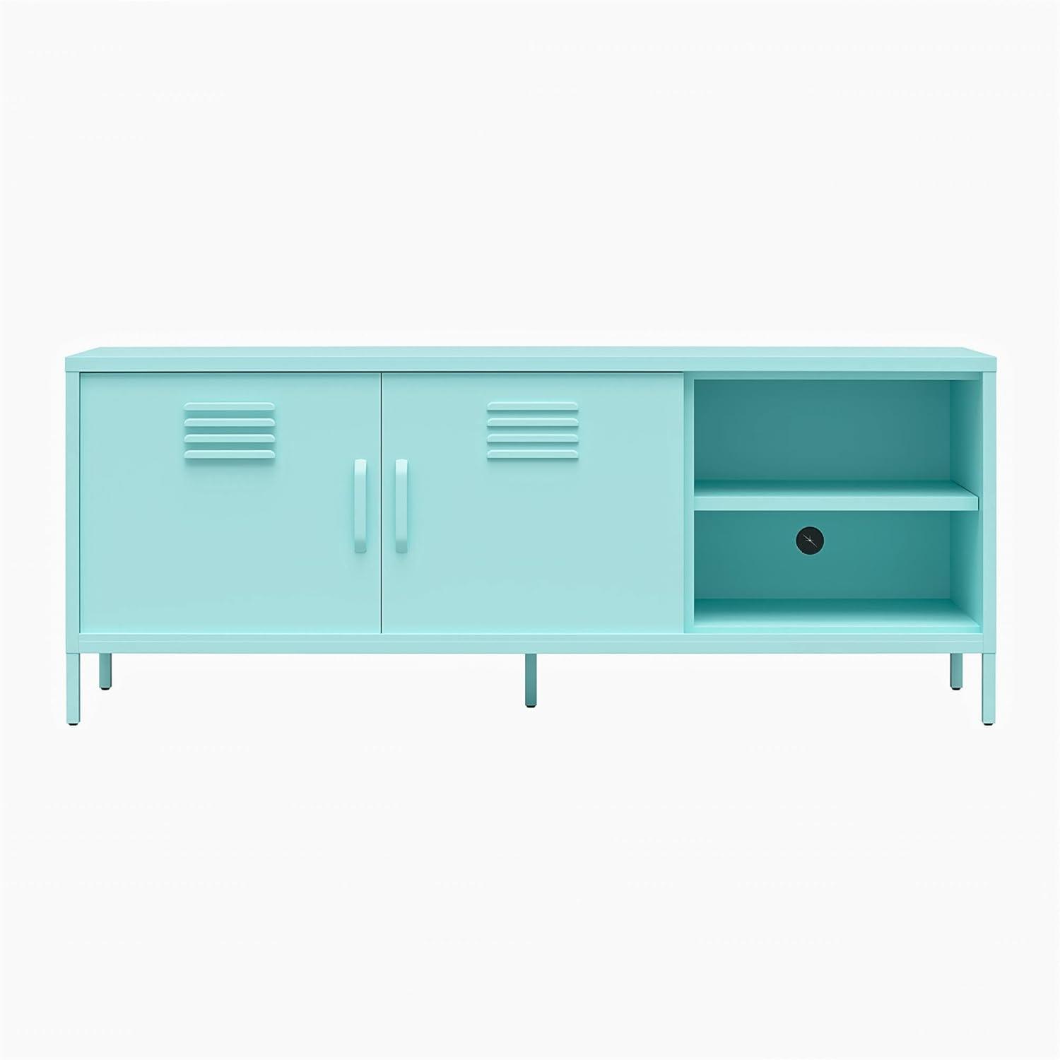 Cache Metal Locker-Style TV Stand for TVs up to 65"