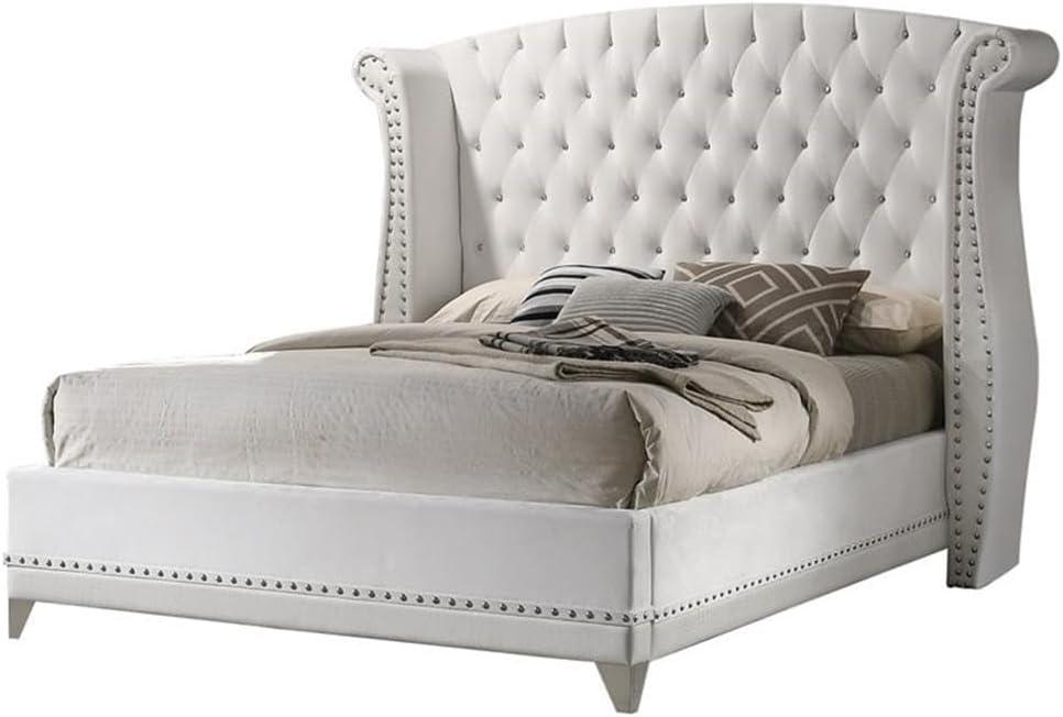 Barzini Upholstered Tufted Bedroom Set White