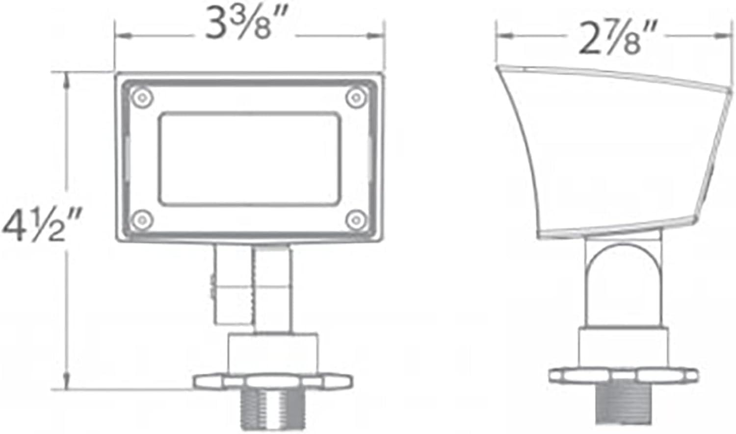 Black Low Voltage Integrated LED Metal Flood Light