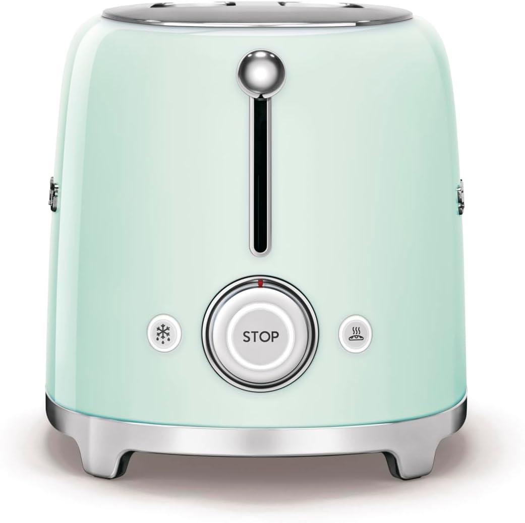 SMEG Pastel Green 4-Slice Long Slot Retro Toaster