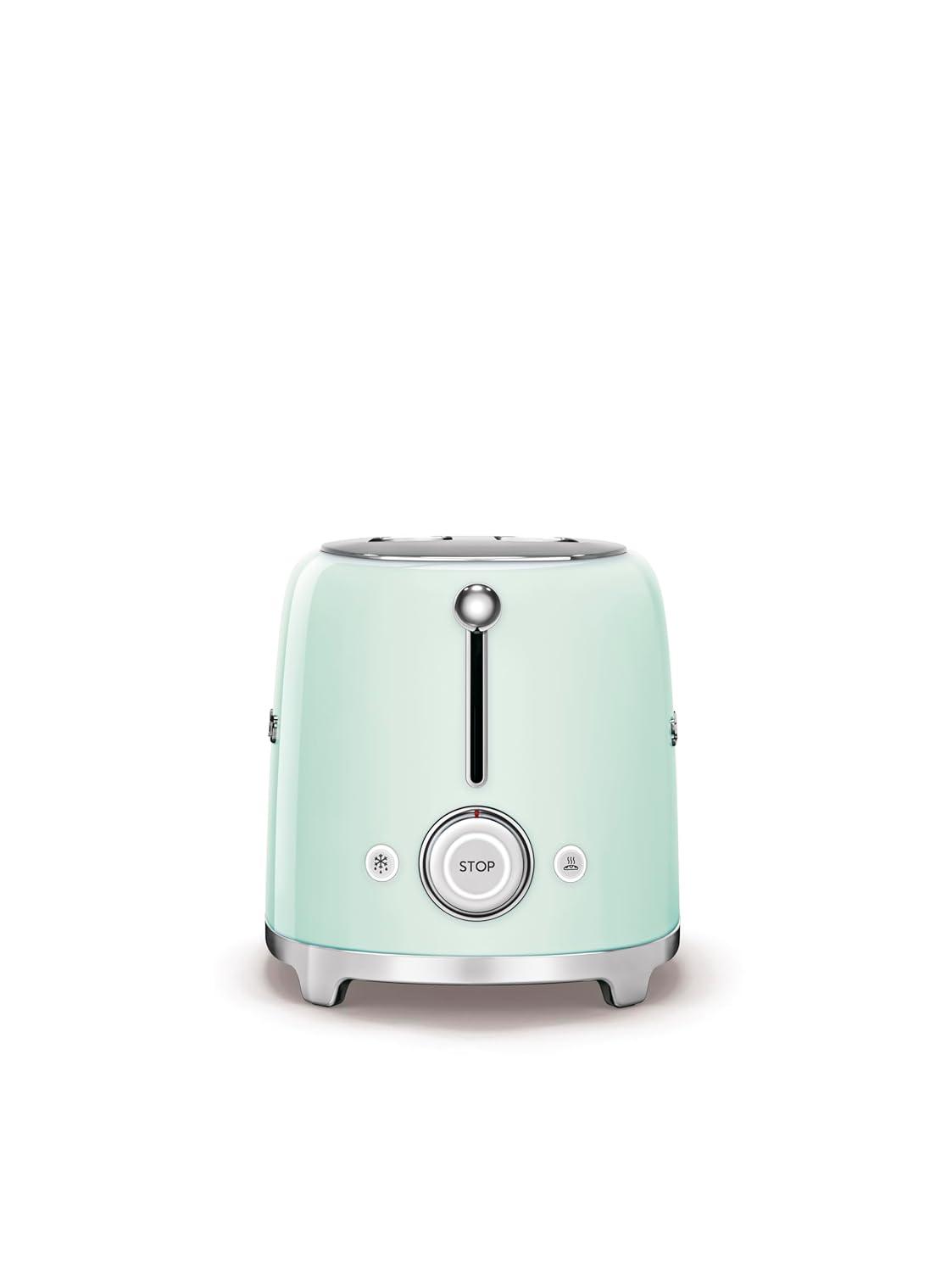 SMEG Pastel Green 4-Slice Long Slot Retro Toaster