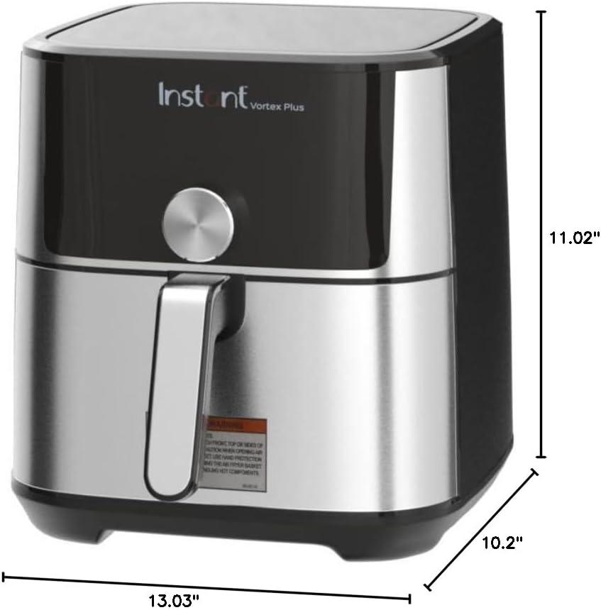 Instant Pot Vortex Plus 4qt 6-in-1 Stainless Steel Air Fryer