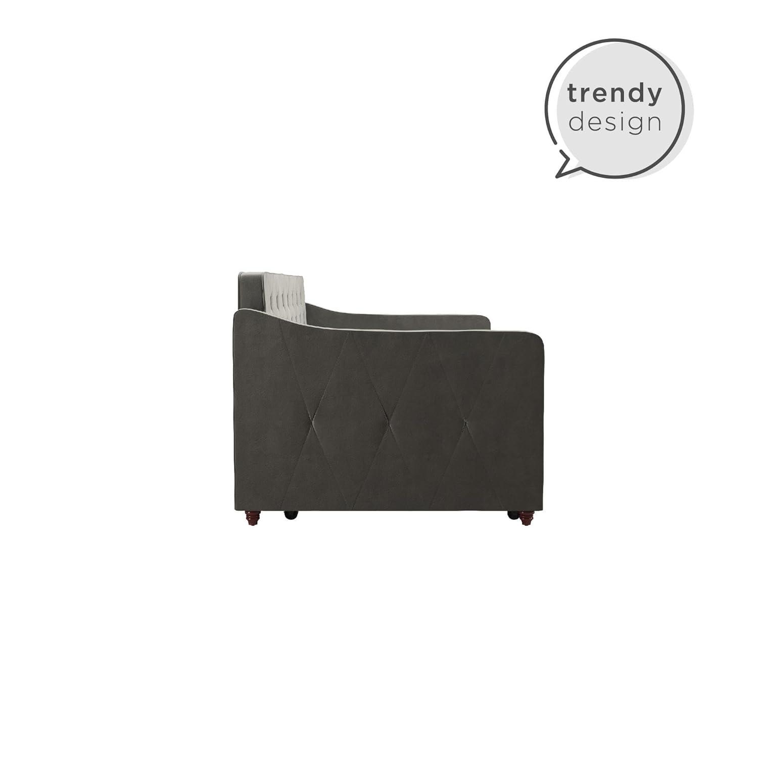 Novogratz Vintage Upholstered Daybed with Trundle