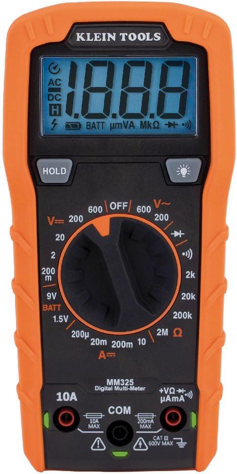 Klein Tools MM325 600V Manual-Ranging Digital Multimeter