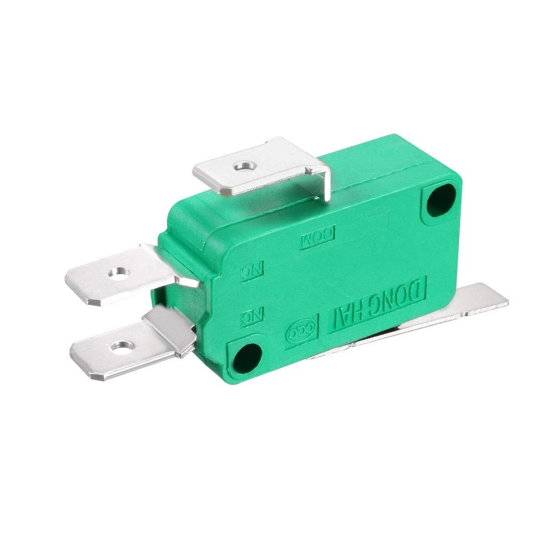 Green Thermoplastic SPDT Hinge Lever Micro Limit Switches