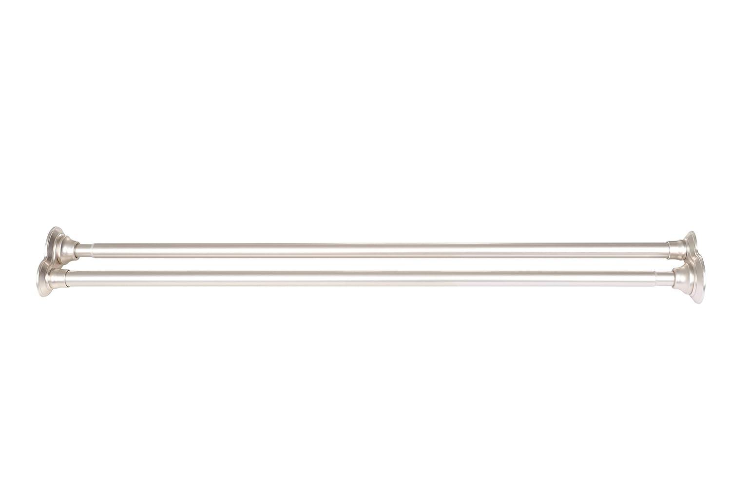 72'' Straight Tension Shower Curtain Rod & Hook Set
