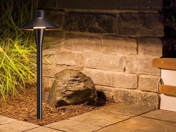 3CCT Low Voltage Landscape Pathway Lights, 5W LED Landscape Path Light, Aluminum, Oil Rubbed Bronze