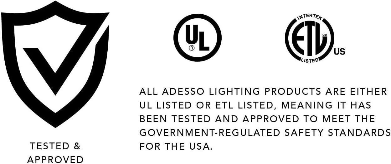 Adesso 1517-22 Linda 21.5" Table Lamp, Steel, Smart Outlet Compatible