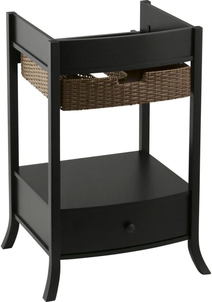 Archer Petite Black Forest Wicker Wood Bathroom Vanity