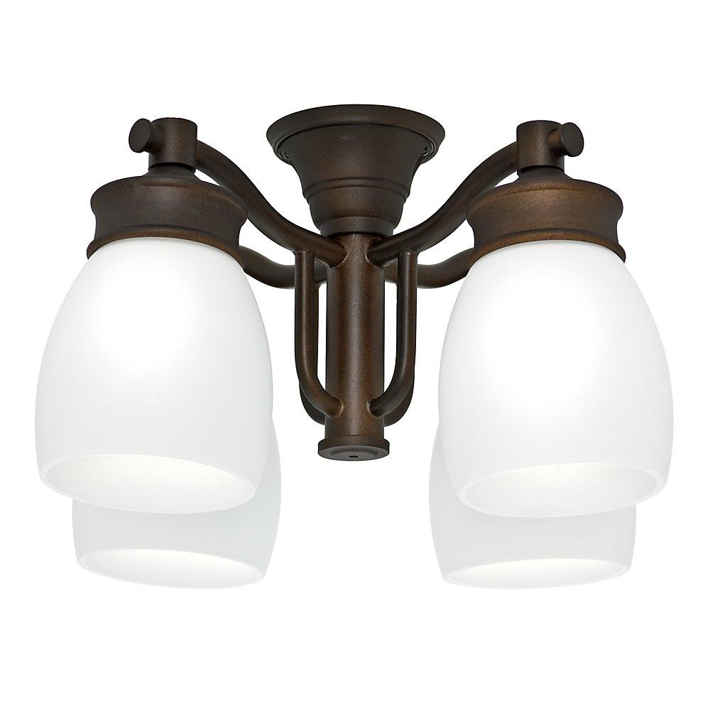 11'' 4 - Light Maiden Bronze Branched Ceiling Fan Light Kit