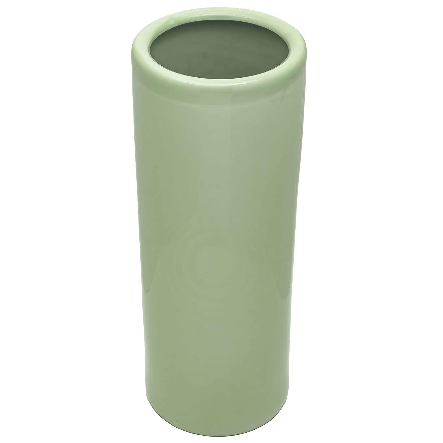24" Porcelain Umbrella Stand Celadon