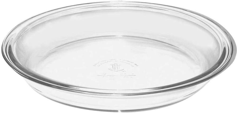 anchor hocking anchor hocking glass pie plate, 9-inch (pack of 2)