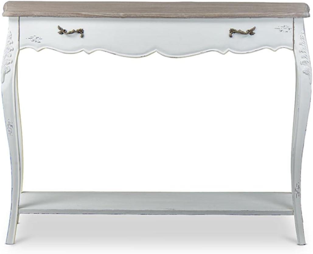 Bourbonnais Wood Traditional French Console Table - Baxton Studio