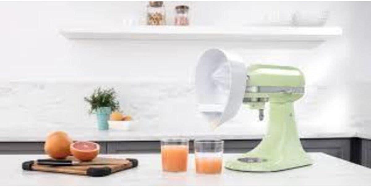 KitchenAid White Plastic Citrus Juicer Attachment for Stand Mixer