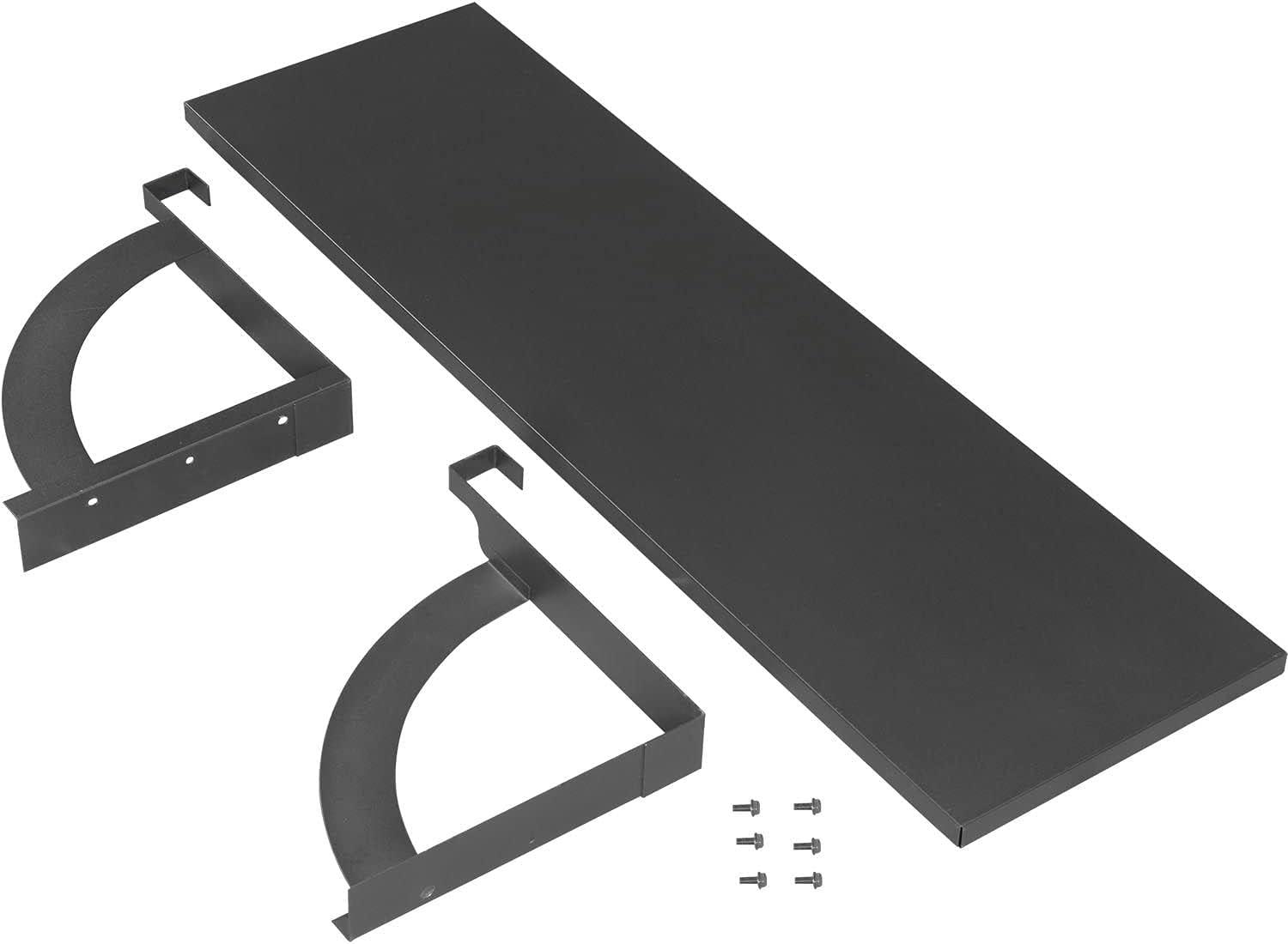 36"W Hanging Shelf, Black, For 1-3/4" Partition/Cubicle Panels