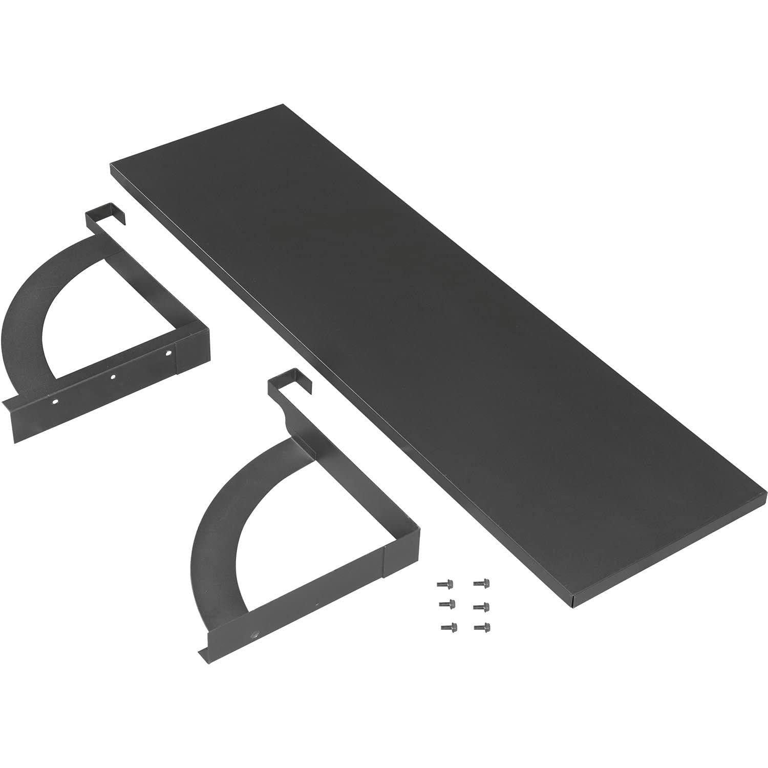 36"W Hanging Shelf, Black, For 1-3/4" Partition/Cubicle Panels