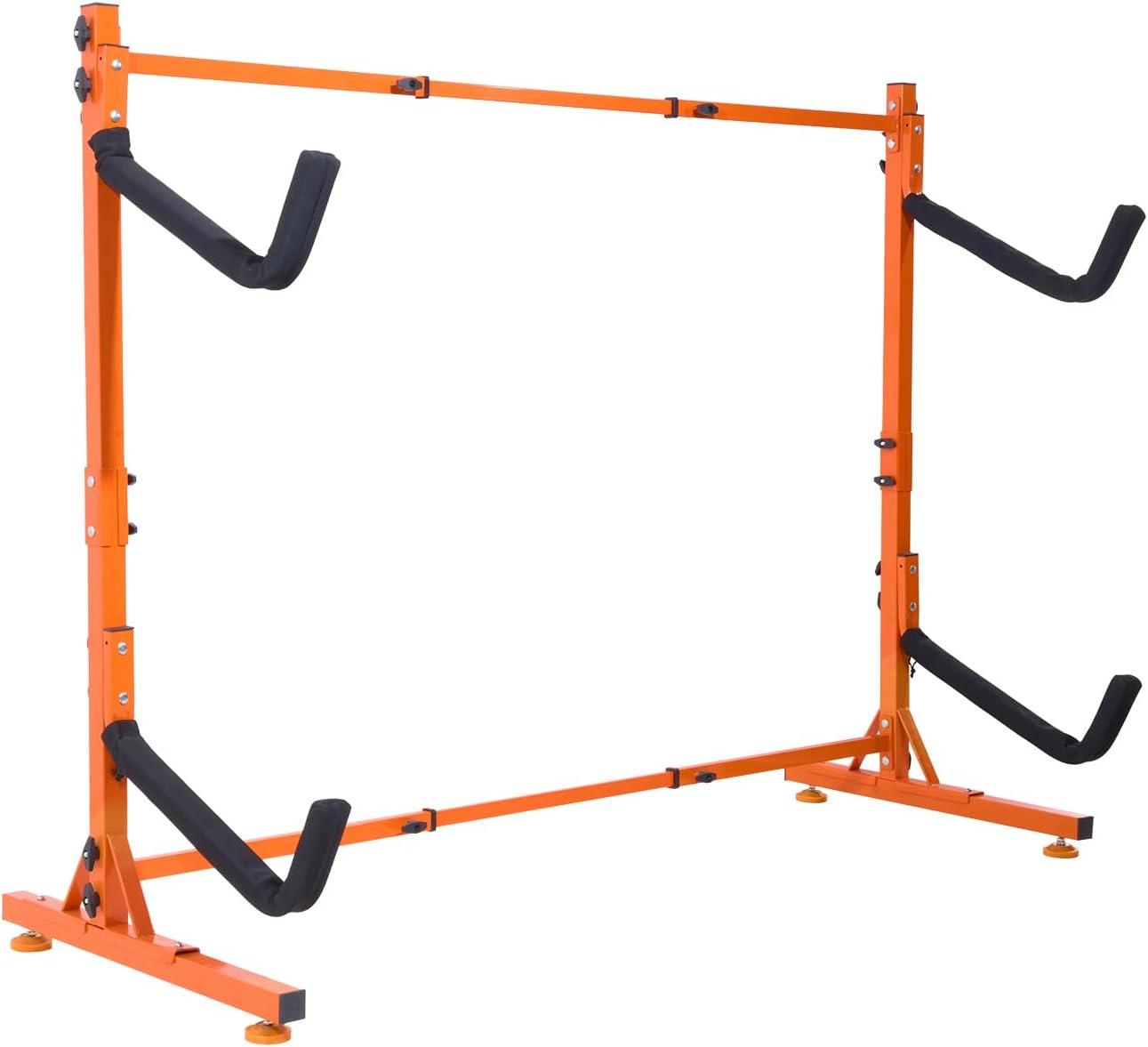 VEVOR Steel Freestanding Adjustable Kayak Rack DLS4G0000000D8BUTV0