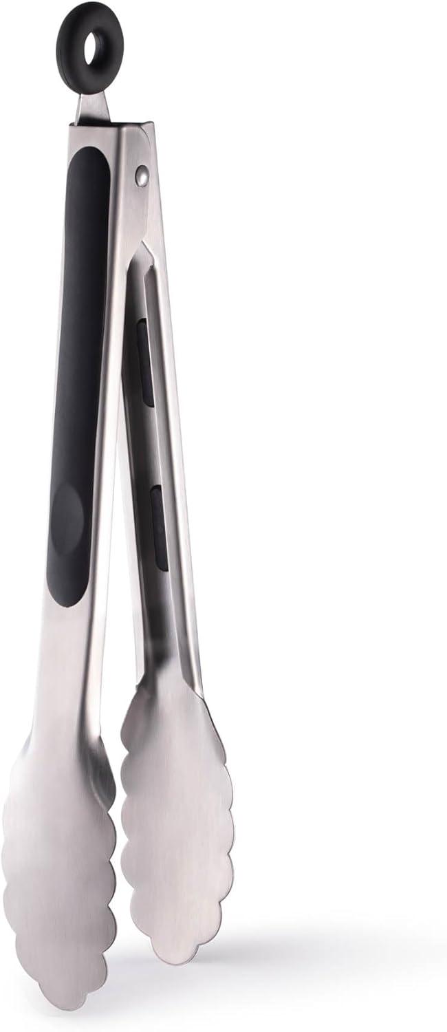 Cutlery-Pro Chef Locking Tong, Professional Quality, 18/8 Stainless Steel, 9-Inches