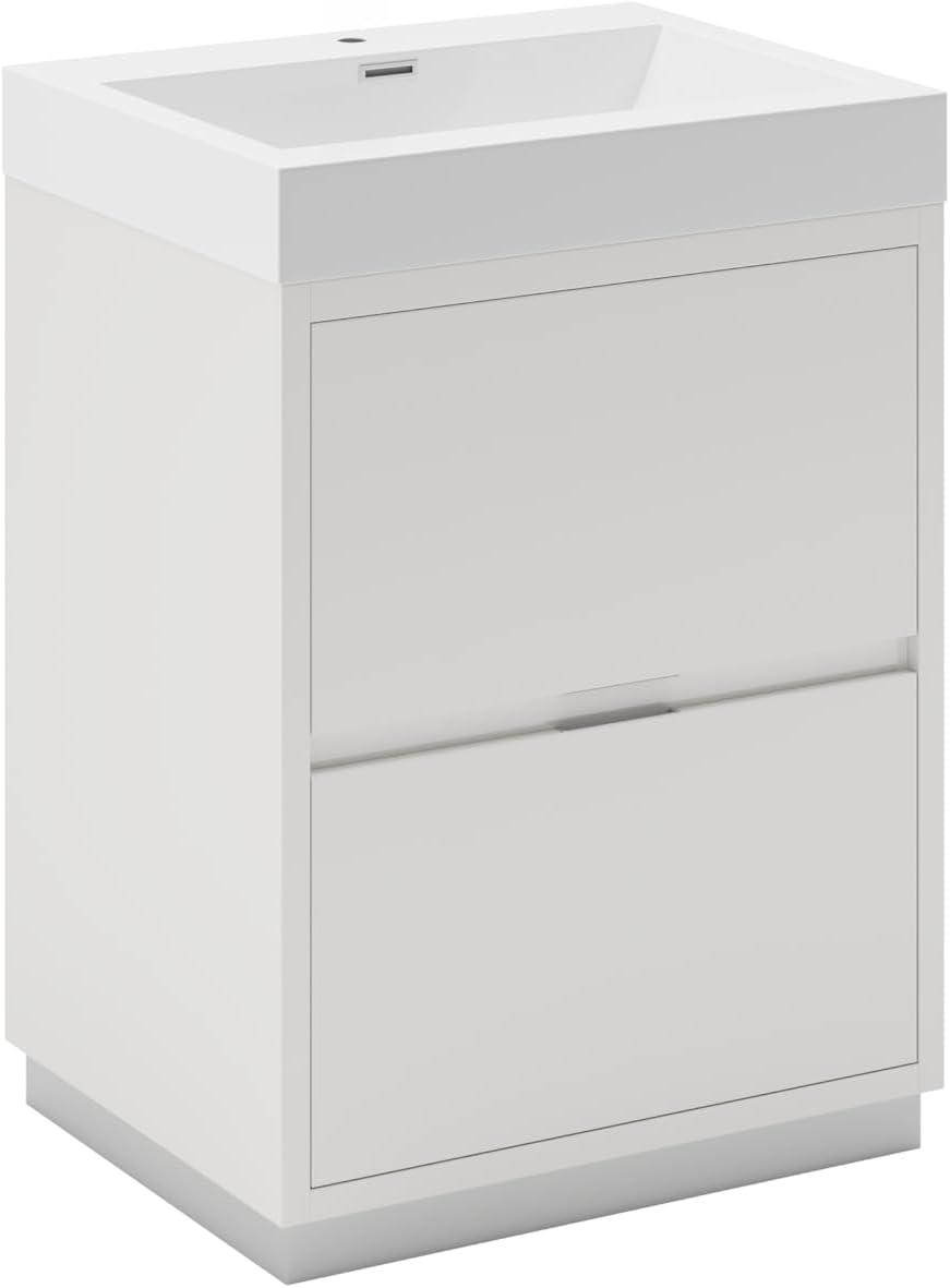Valencia 24" Freestanding Single Sink Bathroom Vanity with Top and Sink (Faucet Not Included)