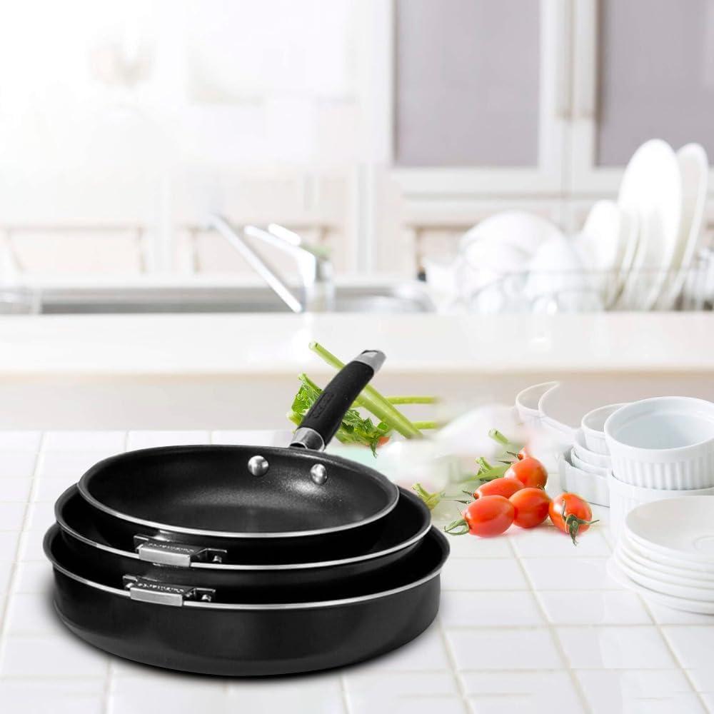 Cuisinart SmartNest Nonstick Aluminum 9-Piece Set (Black)