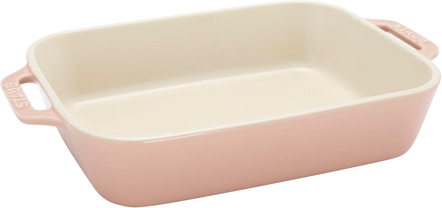 Staub Staub Ceramic 4-Pc Baking Pans Set, Casserole Dish With Lid, Brownie Pan,
