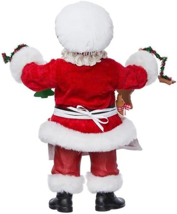 Kurt Adler Fabriche Christmas Chef Santa Figurine, 12-Inch