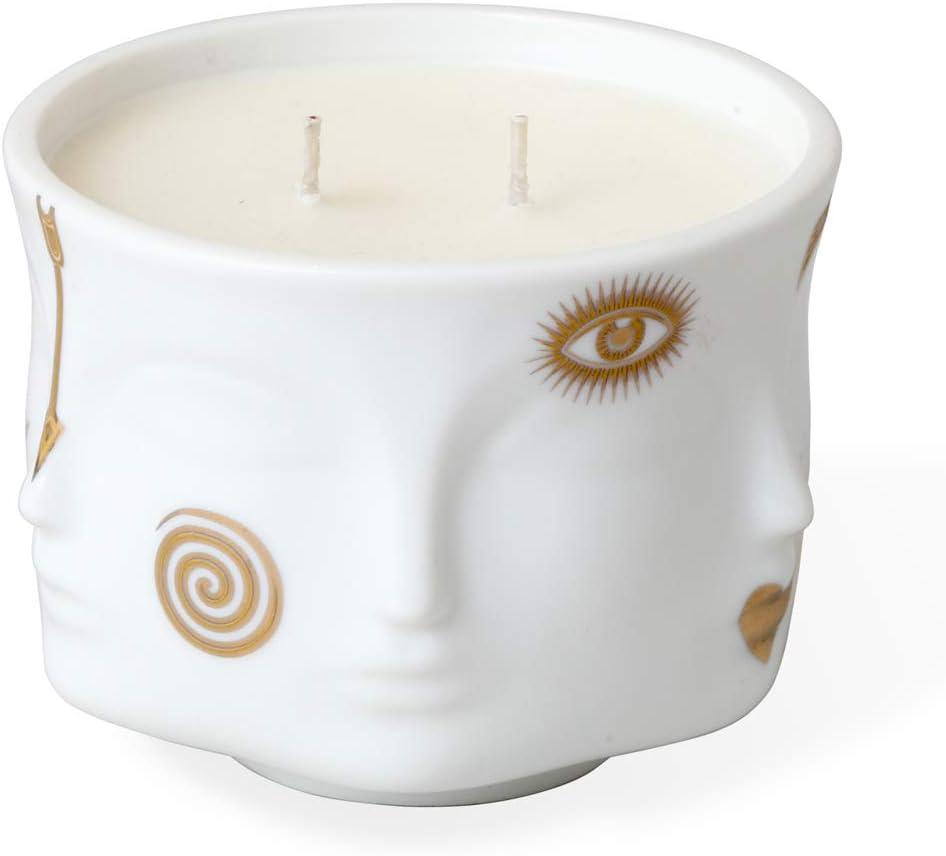 Muse Gilded Scented Designer Candle with Ceramic Holder