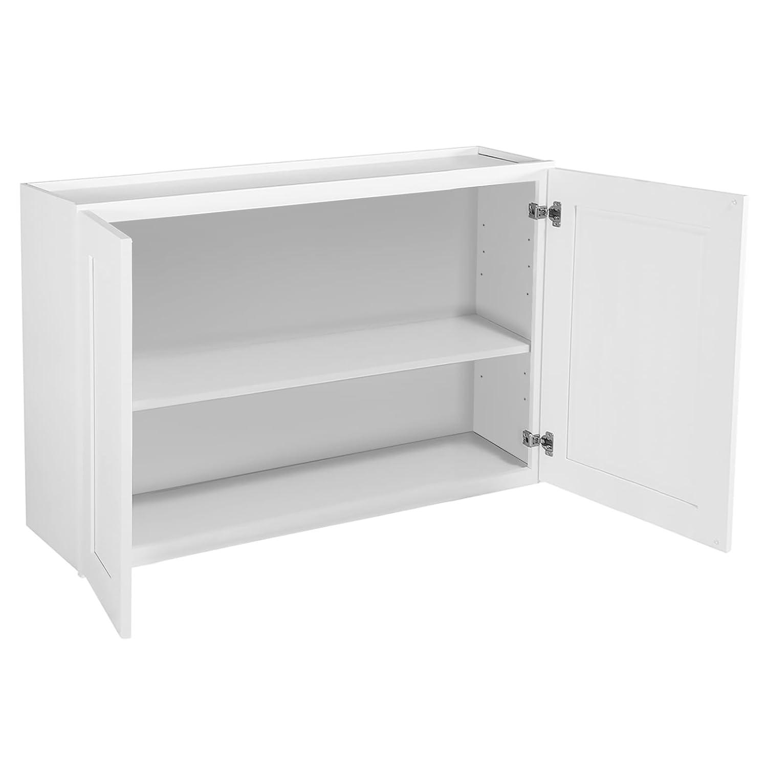 Design House 561613 Brookings Unassembled Shaker Tall Wall Kitchen Cabinet 36x24x12, White