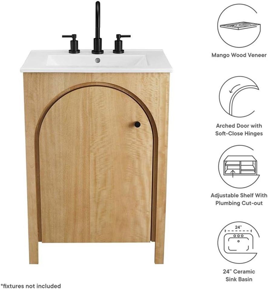 Modway Appia Single Bathroom Vanity with Ceramic Top