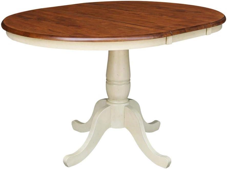 36" Round Dining Table with 12" Leaf - International Concepts