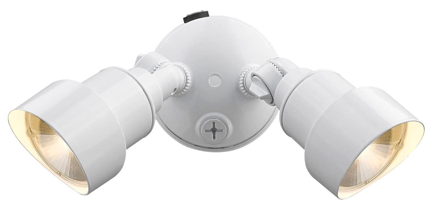 Acclaim LFL2WH LED FloodLights Collection 2-Light Outdoor Light Fixture, Gloss White