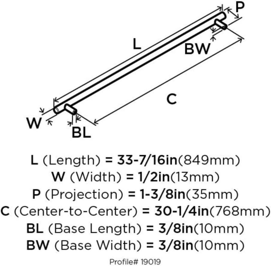 Bar Pulls Center to Center Bar Pull