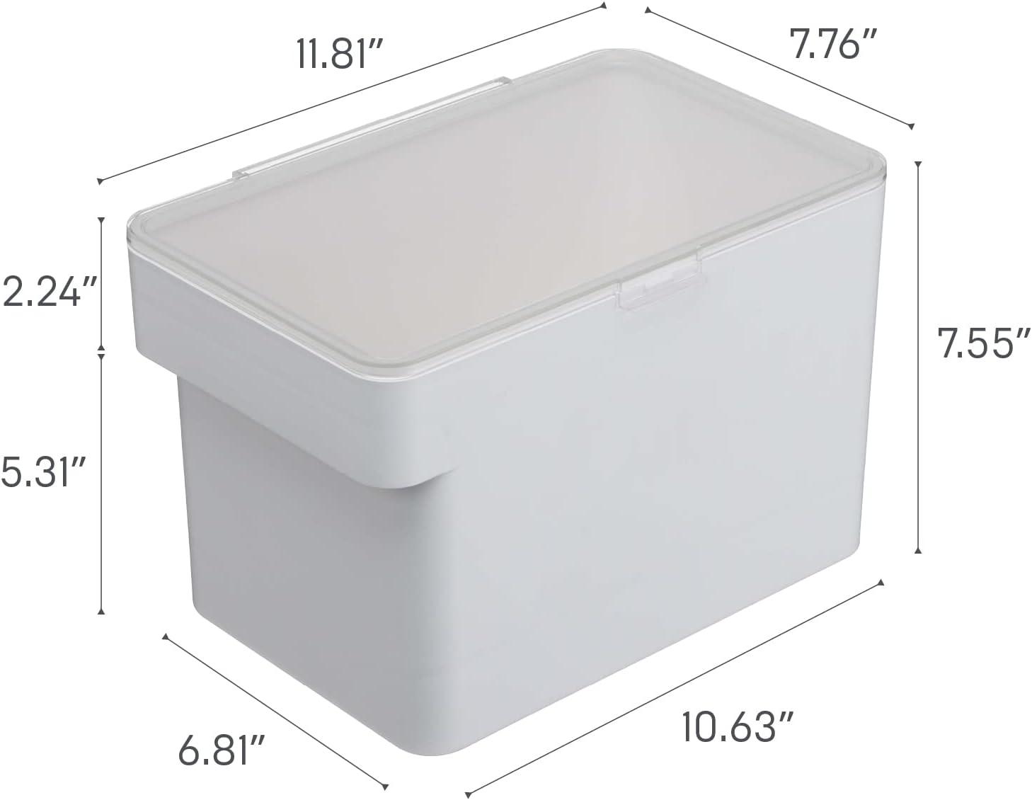 Yamazaki Home Airtight Pet Food Medium Storage Container With Transparent Lid, 1.6 gallons