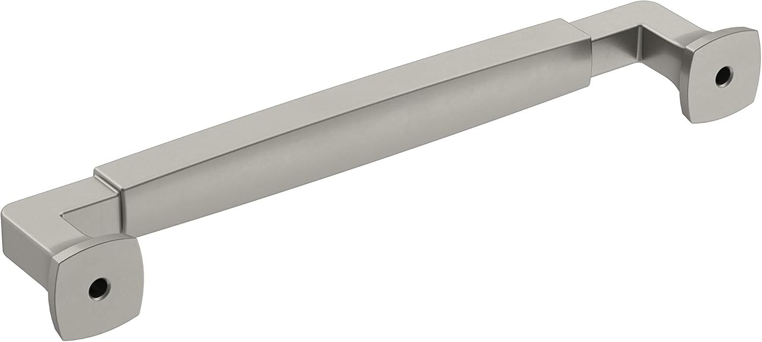 Amerock Stature 6-5/16 inch (160mm) Center-to-Center Satin Nickel Cabinet Pull