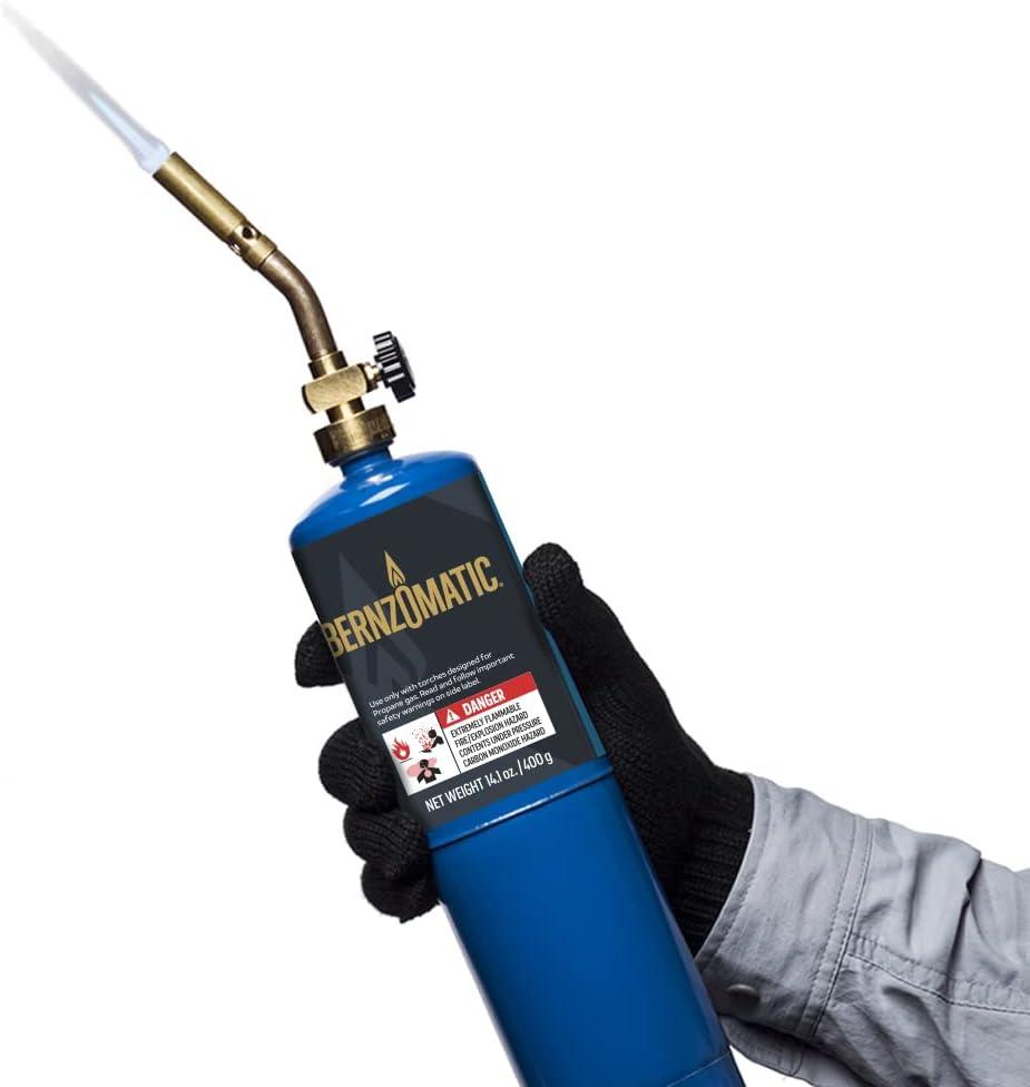 Classic Brass Propane Torch with Adjustable Flame Control