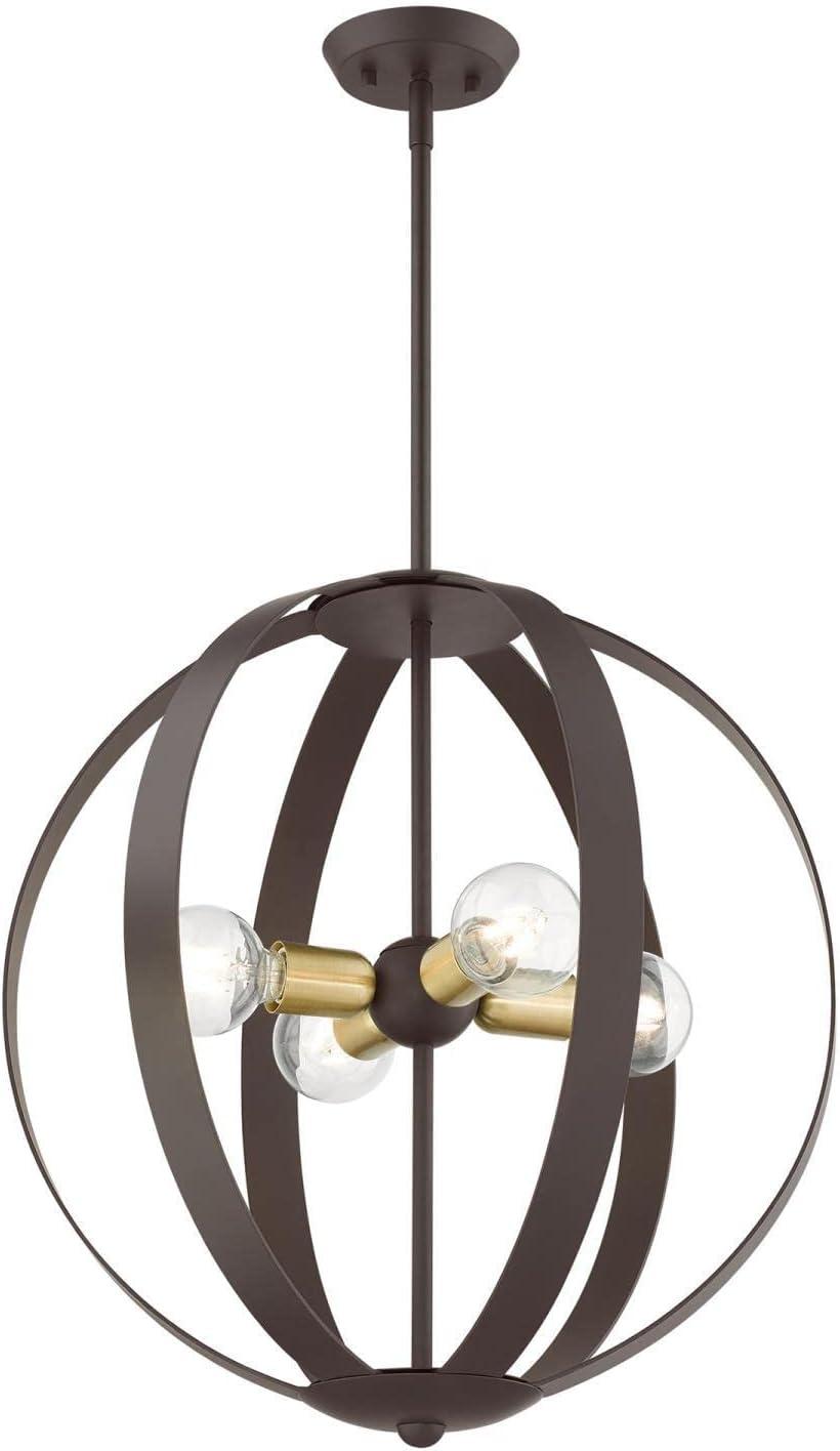 Livex Lighting Modesto 4 - Light Chandelier in  Bronze