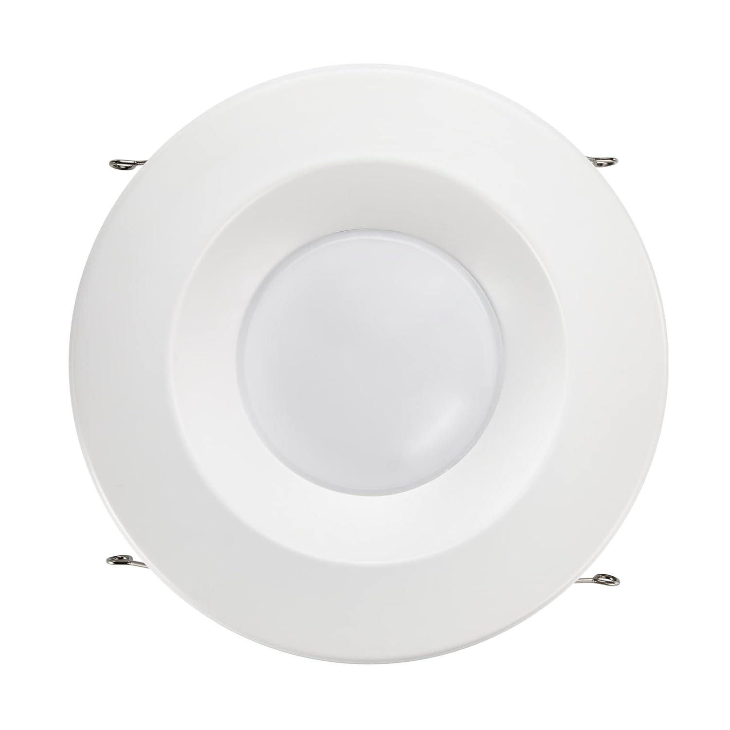 Luvoni Smart LED Downlights: Dimmable, 2700K-6000K, 1000 Lumens, E26 Adapter, ETL Listed, Alexa/Google Home Compatible.