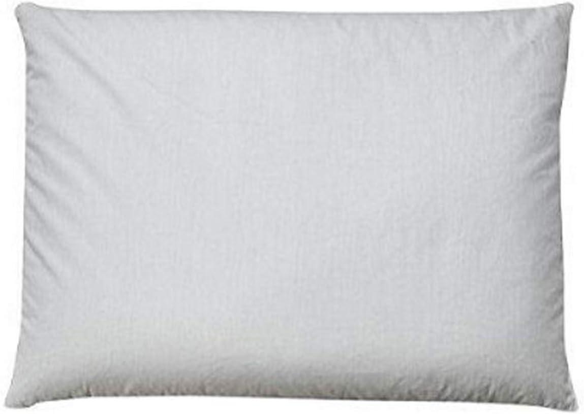 Queen Size White Buckwheat Cooling Pillow with Organic Cotton