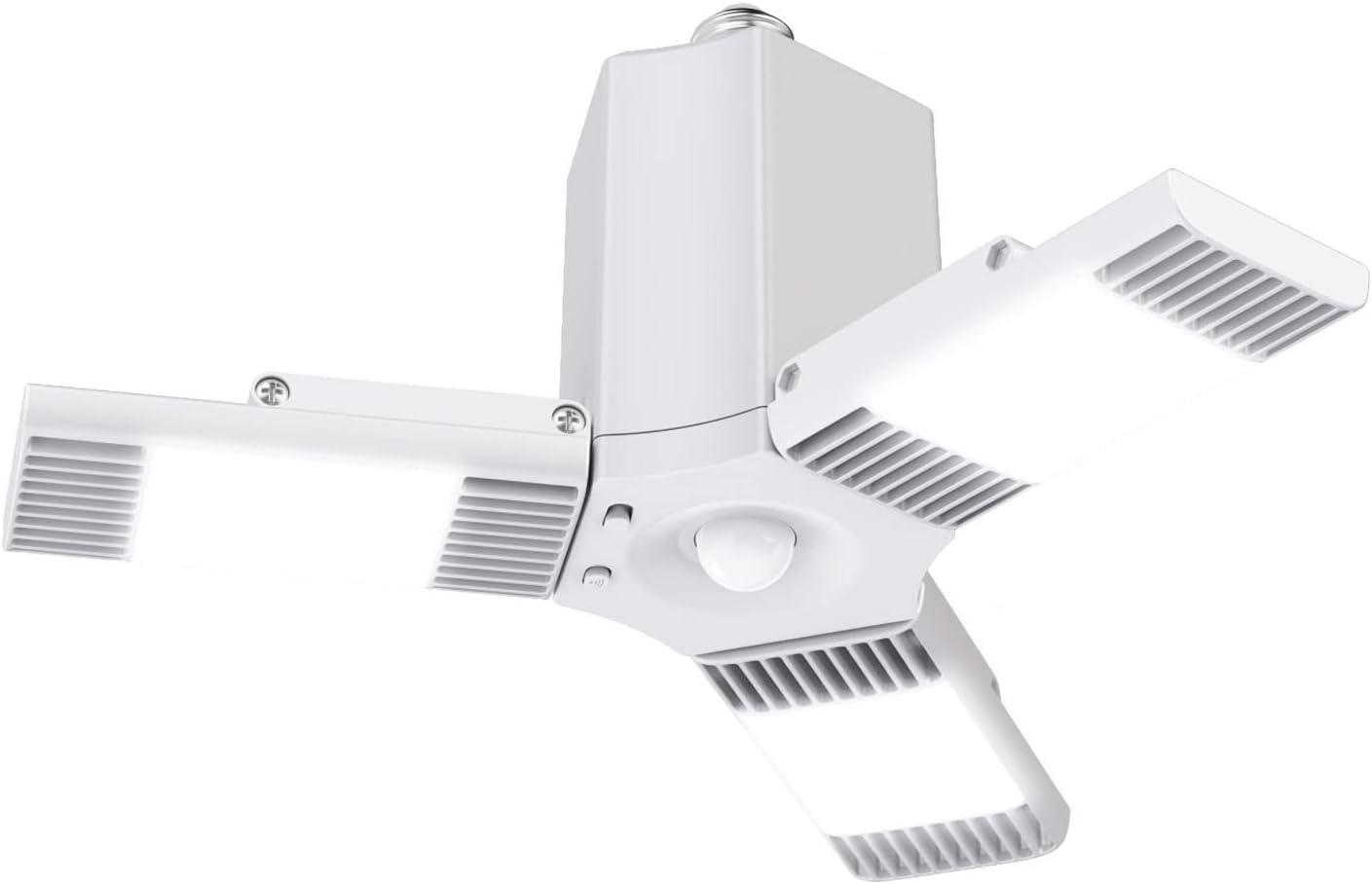 GE Ultra Bright Cool White Utility Light Fixture: LED Garage & Utility Room Light, 8000 Lumens, 80W, Energy Star Certified