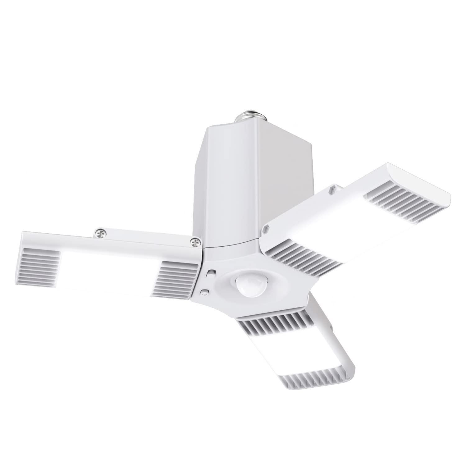GE Ultra Bright Cool White Utility Light Fixture: LED Garage & Utility Room Light, 8000 Lumens, 80W, Energy Star Certified