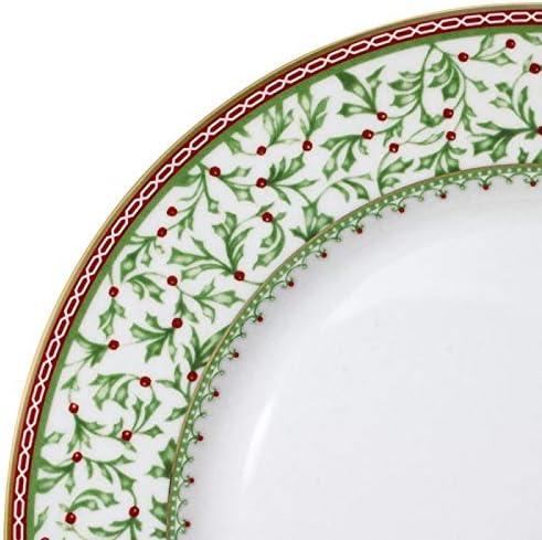 Mikasa Mikasa Holiday Tradition 16-Piece Porcelain Dinnerware Set, Service for 4