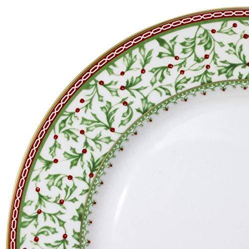 Mikasa Mikasa Holiday Tradition 16-Piece Porcelain Dinnerware Set, Service for 4